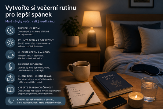 Večerní rutina pro kvalitnější spánek